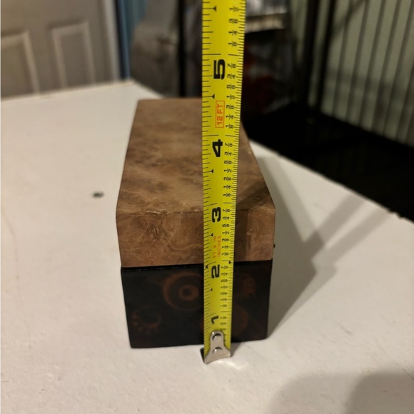 Custom Made Trinket Box Brown Mallee Burl And Australian Red Mallee Burl Wood - Picture 11 of 11